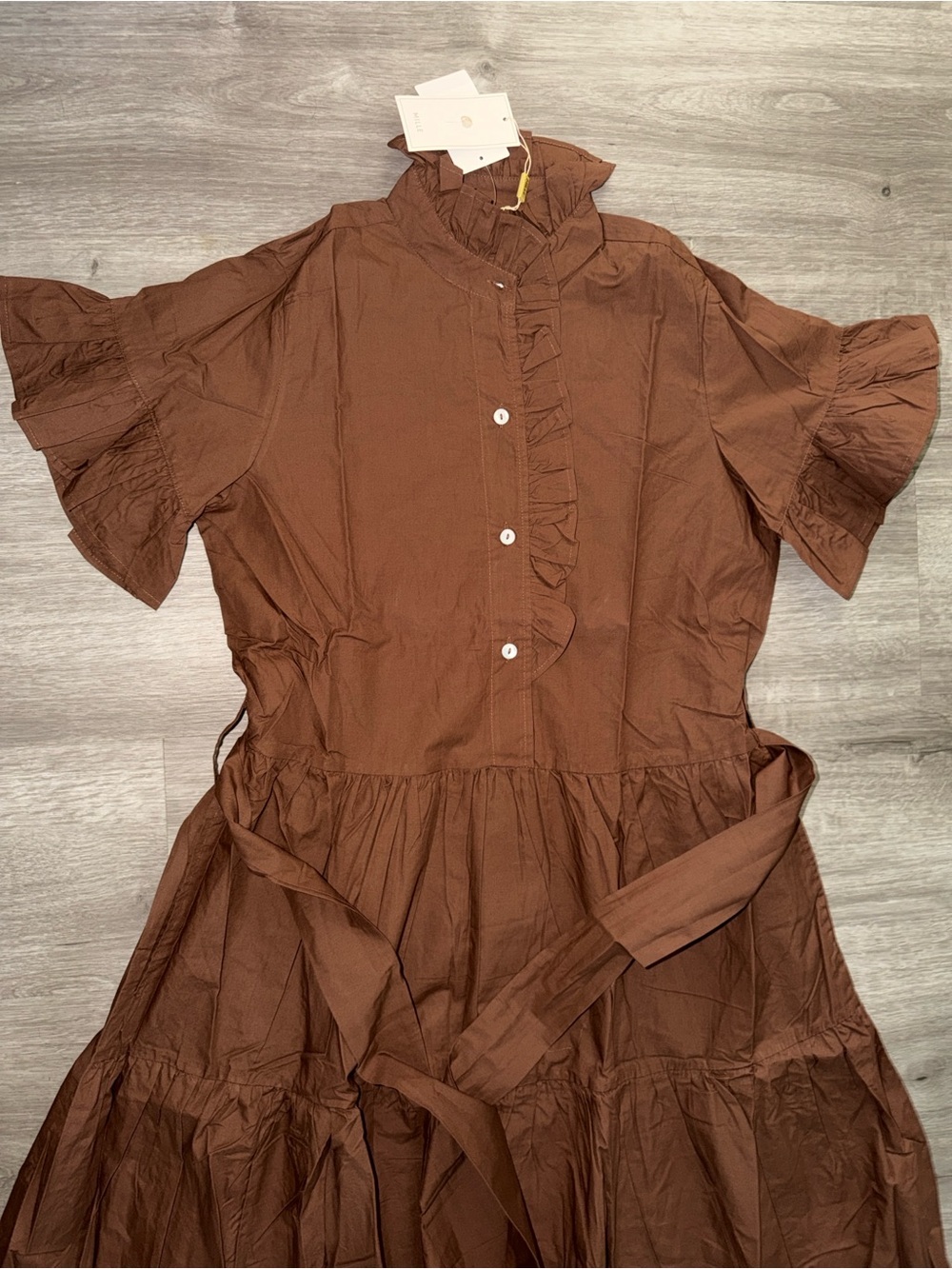 Mille Victoria dress in chocolate - Picture 10 of 13